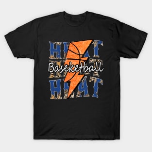 Graphic Basketball Heat Proud Name Vintage T-Shirt